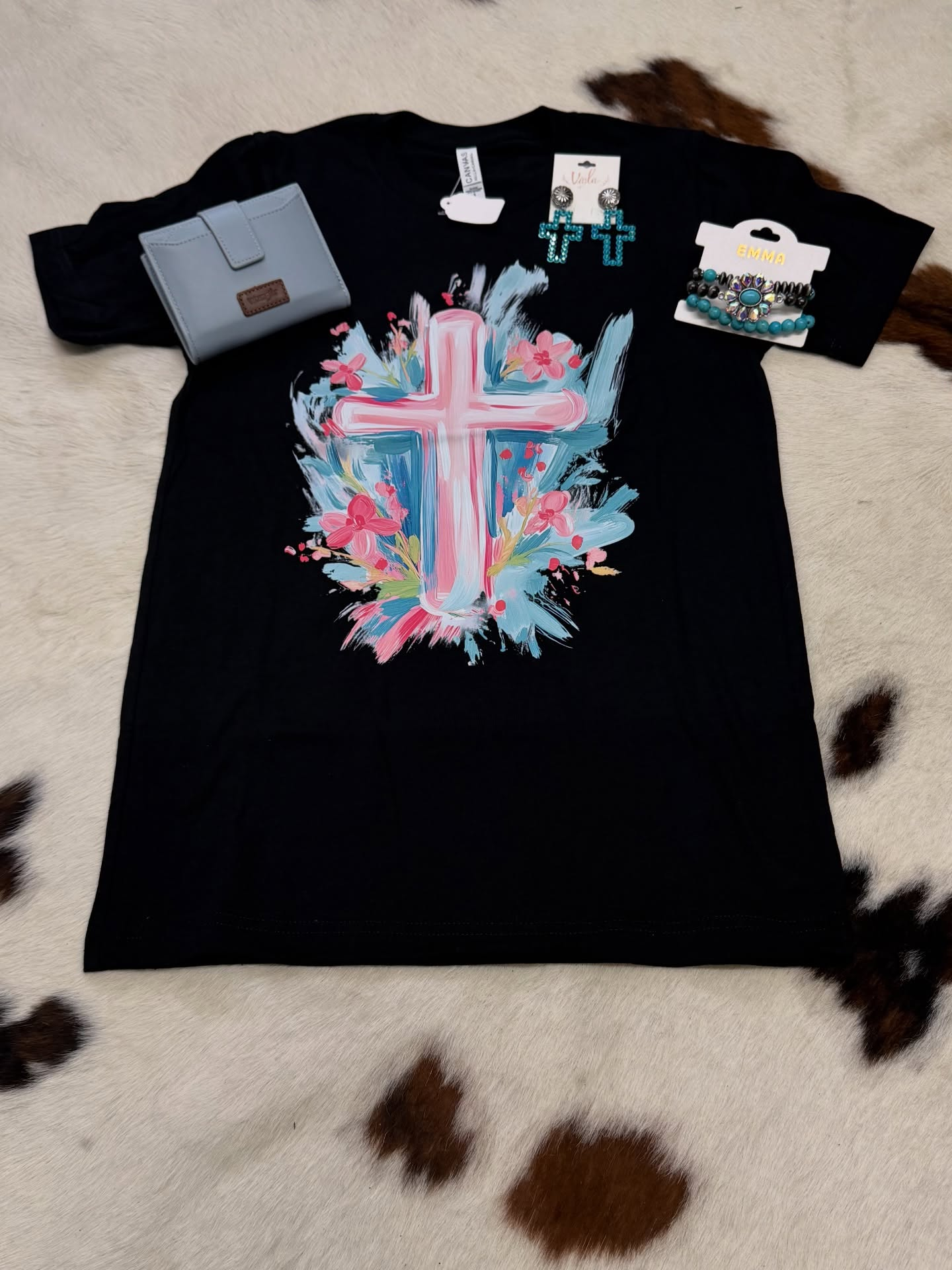 Painted Cross Graphic Tee