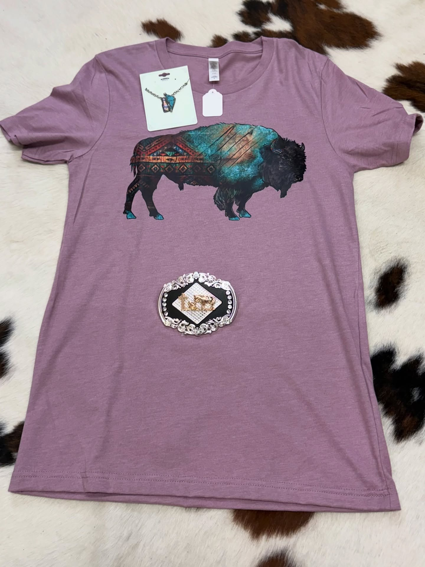 Mauve Buffalo Spirit Tee