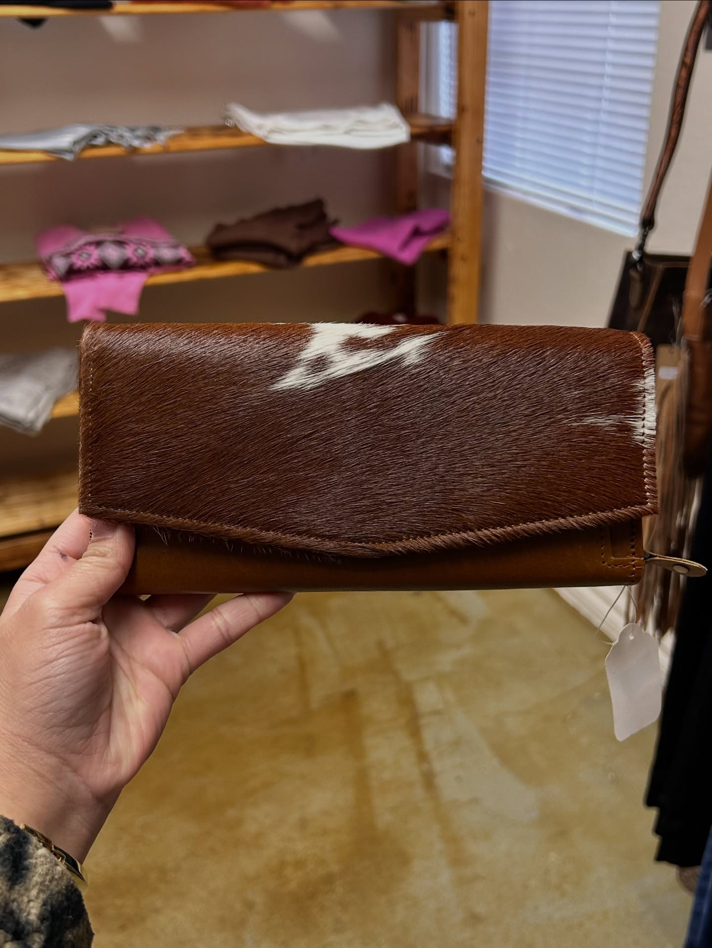 Cowhide Flap Wallet