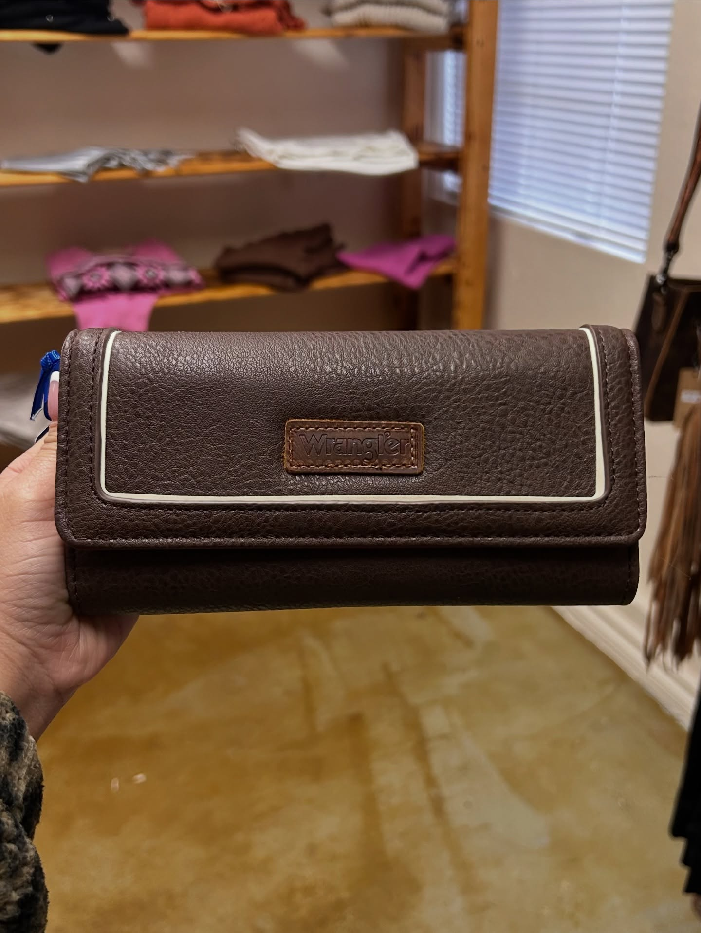 Wrangler Brown Piped Wallet