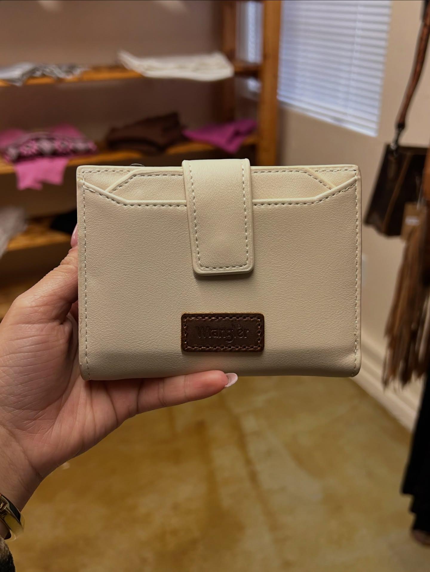 Wrangler Cream Compact Wallet