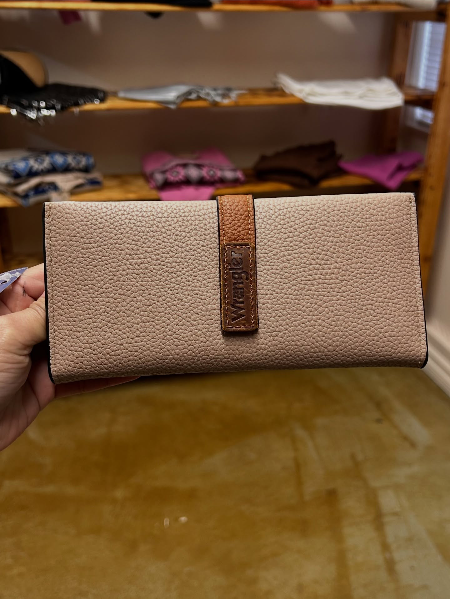 Wrangler Taupe Everyday Wallet