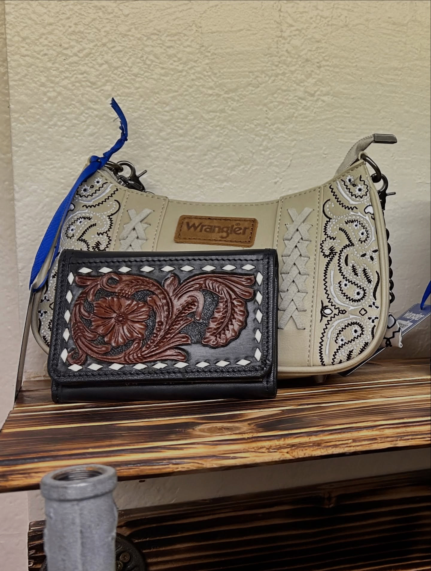 Wrangler Cream Bandana Shoulder Bag